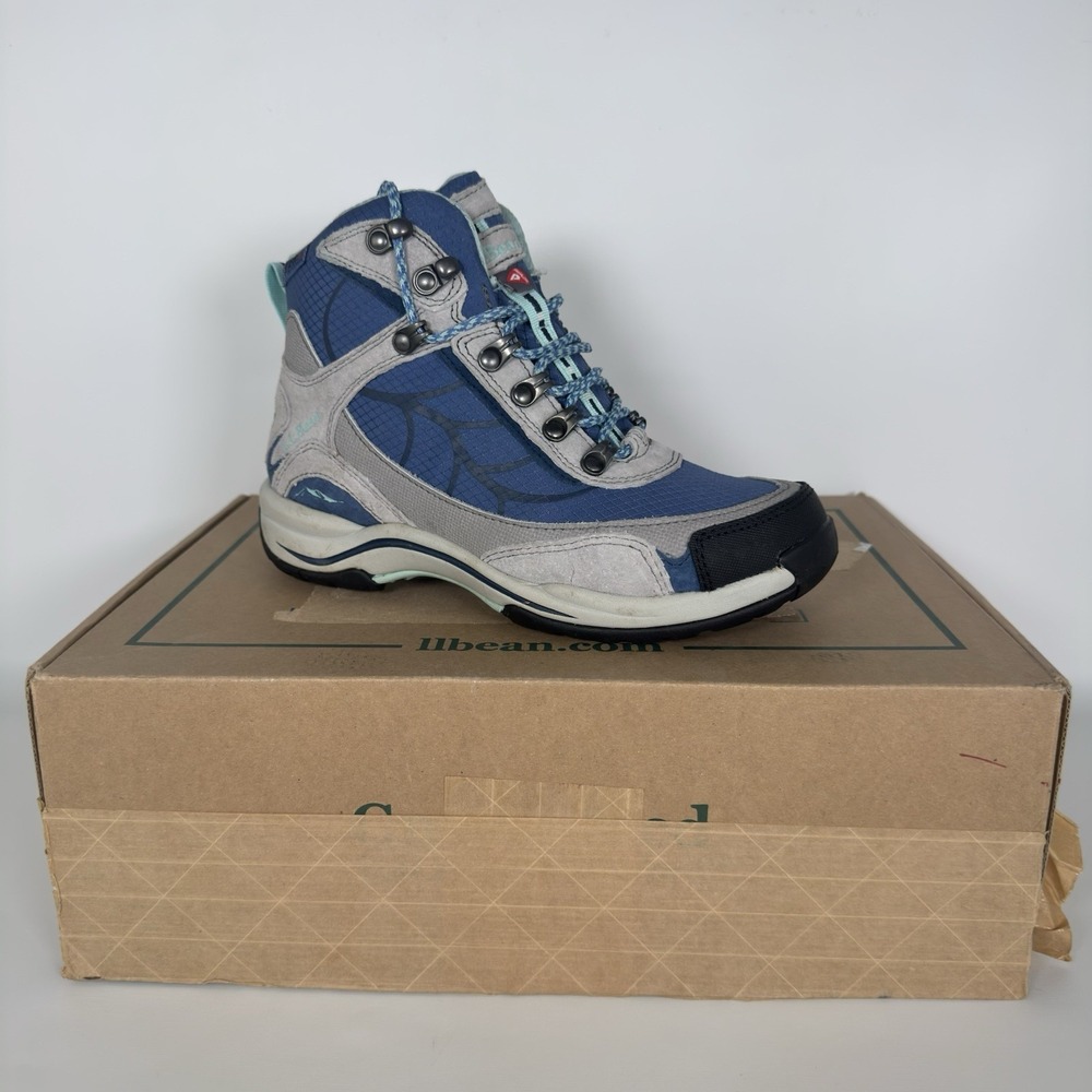 L.L. Bean 71341 Gray/Blue TEK 2.5 Waterproof Hiking Boots shoes Womens 6 M